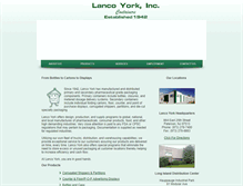 Tablet Screenshot of lancoyork.com